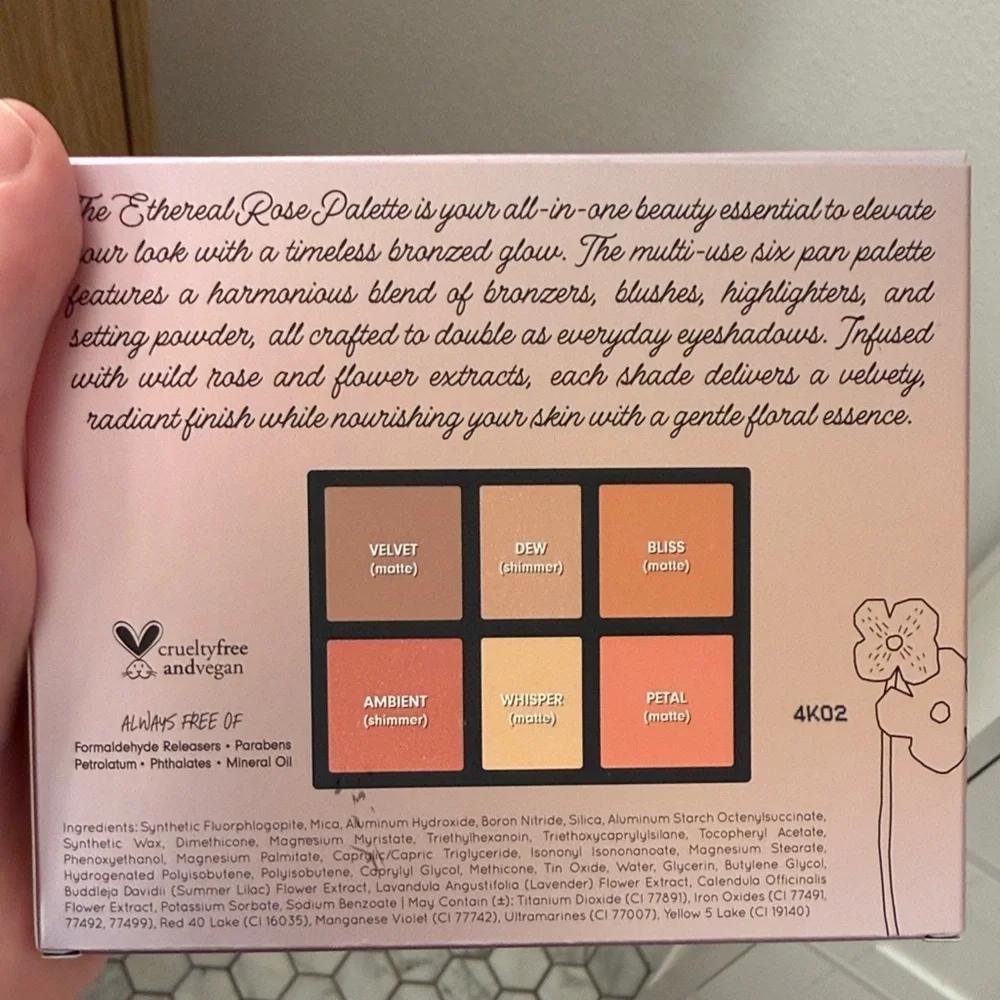 Wingme Ethereal Rose Face and Eye Palette